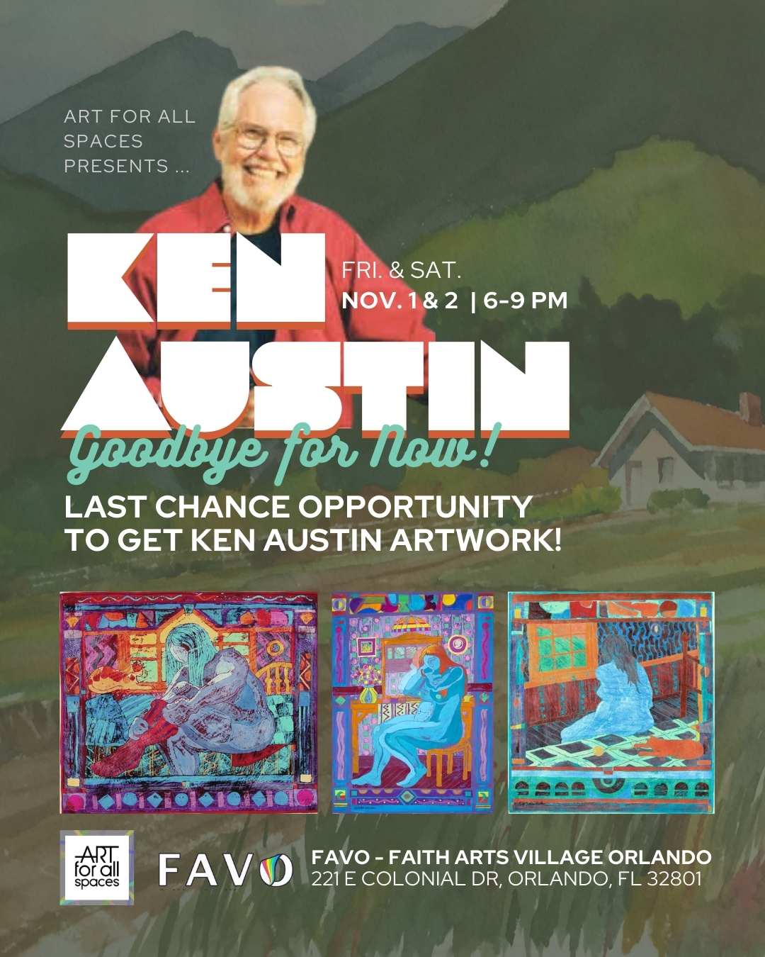 Goodbye for Now! Ken Austin’s Farewell Art Exhibition